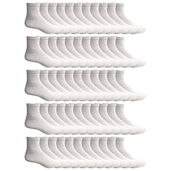 Yacht & Smith 240 Pairs of Kids Ankle Wholesale Bulk Pairs Athletic Sports Socks, by SOCKS'NBULK