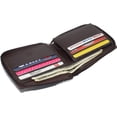 thumbnail image 6 of Cavelio RFID Blocking Cowhide Leather Zip-Around ID Bifold Wallet for Men with Gift Box Brown, 6 of 8
