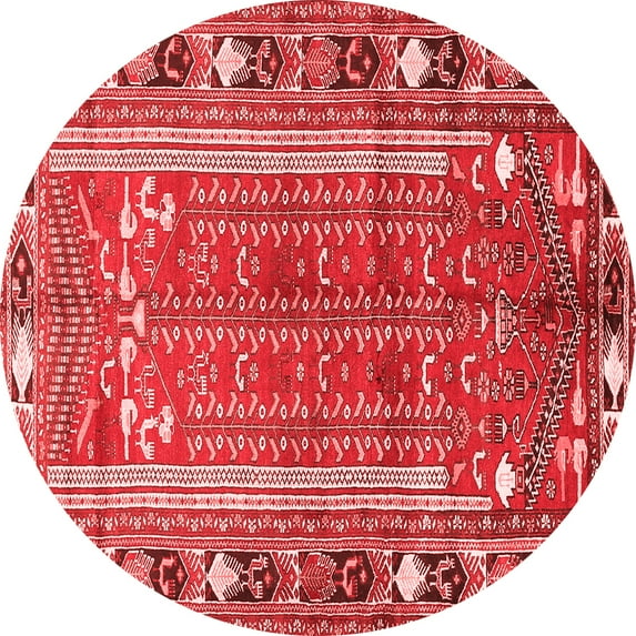 Ahgly Company Indoor Round Persian Red Traditional Area Rugs, 6' Round