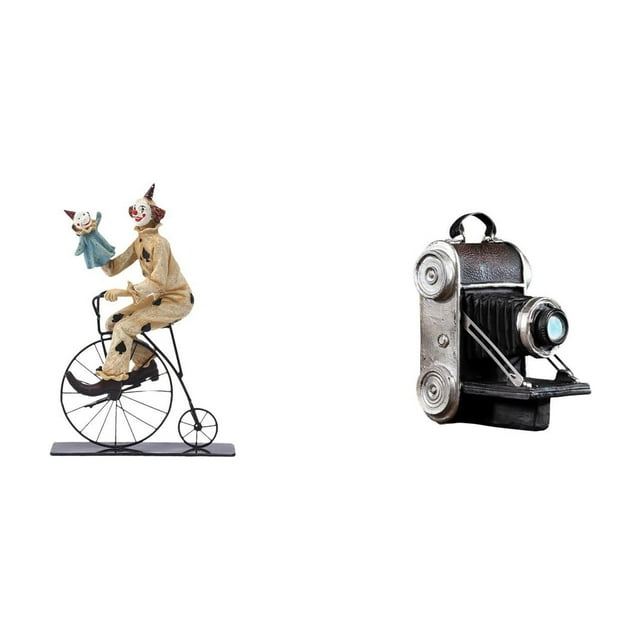 Figura De Payaso Con Cámara, Estatua, Escultura, Colección, Adorno De Resina, Pieza única Para Vitrina, Accesorio Decorativo, Centro De Mesa, Vitrina, Decoración Para Comedor, Regalo