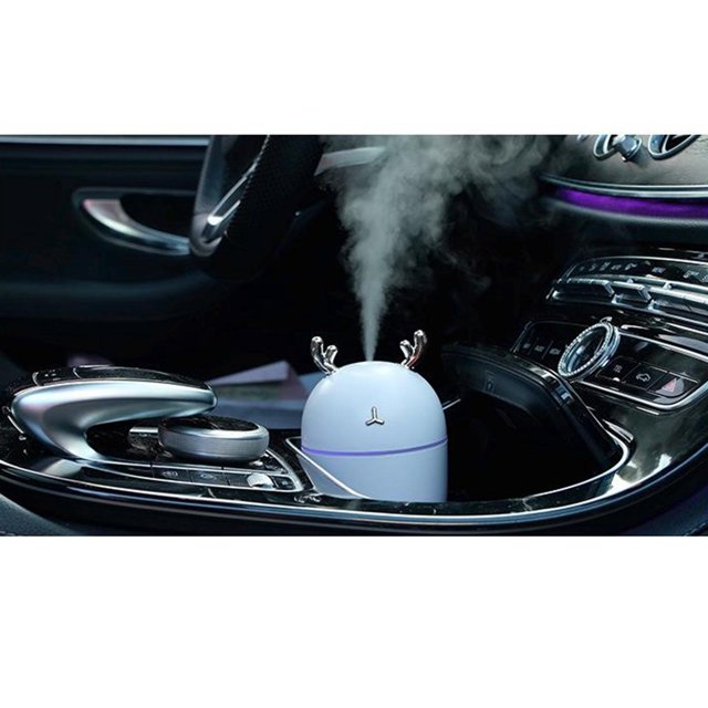 Humidificador de niebla fría de niebla ajustable, el depósito de agua de 300ml dura hasta 8 tiempo de tiempo de tiempo de , apagado automático para Azul 2 Soledad mini humidificador portátil