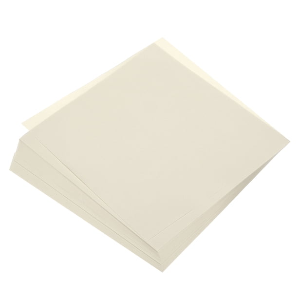 Papel de Origami Doble Cara Uxcell para Proyecto de Arte y Manualidades para Principiantes 50 Hojas Blanco Crema 8x8 pulgadas