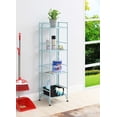 thumbnail image 3 of Convenience Concepts Xtra Storage Four-Tier Folding Shelf with Green Metal Frame, 3 of 8