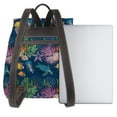 thumbnail image 3 of Easygdp Undersea Animals Mochila de Cuero para Mujeres, Bolso de Hombro, Bolsos de Mano de Moda para Trabajo y Viajes, 3 of 4