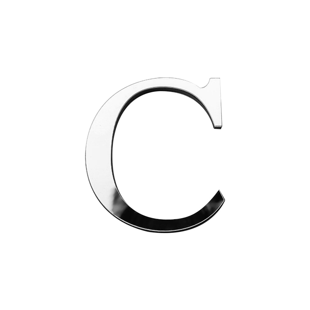 Letter Mirror Sticker Home Living Room Wall Decorative Mirror Decal
