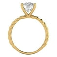thumbnail image 4 of 2 ct Round Cut White Sapphire Solitaire Engagement Ring for Women in 18K Yellow Gold, 4 of 5