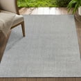 thumbnail image 5 of Delara Dark Grey 8' x 10' Indoor Outdoor Area Rug, Non-Shedding, Hose Washable, Easy Clean, Recycled Polyester, Sustainable, Living Room & Patio, 5 of 8