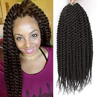  7 Packs Senegalese Twist Crochet Hair for black women 22 Inch  Crochet Braids For Black Women Omber Braiding Hair 30 Stands/Pack Small  Crochet Hair Hot Water Setting(1B/Grey)… : Beauty 
