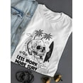 thumbnail image 3 of Less Work More Surf Shaped T-Shirt Women -Image by Shutterstock, Female Small, 3 of 4
