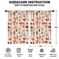 thumbnail image 2 of Blackout Kids Curtains,Colorful Mushroom Insect Light Pattern Childrens Insulated Curtains Set Of 2,Bedroom Essentials,Toddler Room Decor 42"x63", 2 of 5