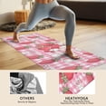 thumbnail image 4 of Strawberry Plants Fruit Rabbit Checkered Hot Yoga Mat Towel Non Slip for Hot Yoga - Quick-Drying Yoga Mat Cover with 4 Corner Pockets with Travel Bag - Hot Yoga Towel Non Slip 70"x26", 4 of 6