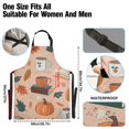 thumbnail image 3 of Yayeee Chief Kitchen Apron with Pockets for Cooking Water Resistant Unisex Adjustable Neck Strap, Pink Fall Coffee, 3 of 7