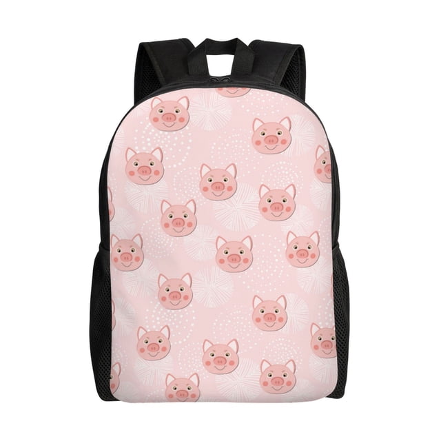 Balery Cute Pig Face Mochila - Mochila Estilosa y Duradera para Laptop de 15 Pulgadas con Tela Oxford Impermeable