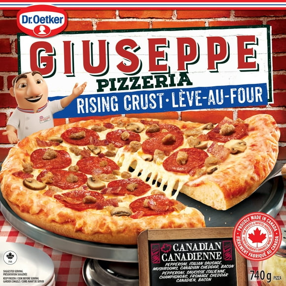 Dr. Oetker Giuseppe Pizzeria Rising Crust Canadian Pizza, 740 g