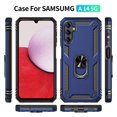 thumbnail image 7 of Xhy Samsung Galaxy A25 5G Case with Screen Protector and Magnetic Ring Mount Kickstand Military Grade Full Body Double Layer Drop Protection Durable Detachable for Galaxy A25 5G Phone - Blue, 7 of 7