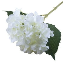 Artificial Flowers 3Pcs 16.4In Artificial Hydrangea Silk Bouquet Faux Hydrangea Stems for Wedding Centerpieces Decor (White 5) Artificial Flowers for Outdoors Artificial Flowers for Decoration