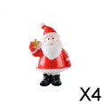 thumbnail image 1 of 4x Linda Navidad Viejo Hombre Estatuilla Estatua Muñeca Pequeño Ornamento Carácter Bonsai Decoración DIY Arte Miniatura para Boda Escritorio Regalo 4 piezas, 1 of 9
