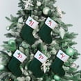 thumbnail image 4 of ‌Christmas Stockings with Initials Embroidered - Monogram Knit Christmas Stocking,Personalized Embroidered Letter Socks for Family,DIY Gift-Filled Stockings,Red & White Cuff Design‌, 4 of 6