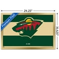 thumbnail image 3 of NHL Minnesota Wild - Logo 21 Wall Poster, 14.725" x 22.375", Framed, 3 of 3
