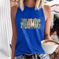 thumbnail image 2 of IROINNID Women's Casual Basic Printed Tank Tops Round-Neck Loose Sleeveless Summer Leisure Tops On Sale, 2 of 2