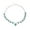 Silver, variant on Naierhg Women Faux Opal Turquoise Pendant Chain Choker Necklace Party Jewelry