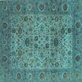 thumbnail image 1 of Ahgly Company Indoor Square Persian Light Blue Traditional Area Rugs, 3' Square, 1 of 4