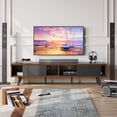 thumbnail image 2 of Mueble TV Moderno Centuria Media Almacenamiento Gestión Cables Nogal 3 Divisores Pinmoco K21BRN, 2 of 8