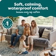 thumbnail image 2 of FurHaven Waterproof Throw Blanket For Dogs & Indoor Cats, Reversible Protective Pet Blanket, Extra Large, Long Faux Fur & Velvet, Gray, 2 of 9