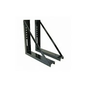 Buyers Products Mounting Brackets,18"x18",Blk Steel,PK2 1701005
