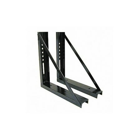 Buyers Products Mounting Brackets,18"x18",Blk Steel,PK2 1701005