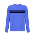 thumbnail image 3 of Yaoyar Printed Sleepwear Long Sleeve Top for Men, Casual Lounge Tee for Home Comfort, Soft Relaxed Fit Housewear Pullover Shirt, 3 of 4