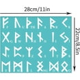 thumbnail image 3 of 2Pcs 11x8.6 Inch Ancient Alphabet Self-Adhesive Silk Screen Printing Stencil Elder Futhark Runes Silk Screen Stencil, 3 of 9