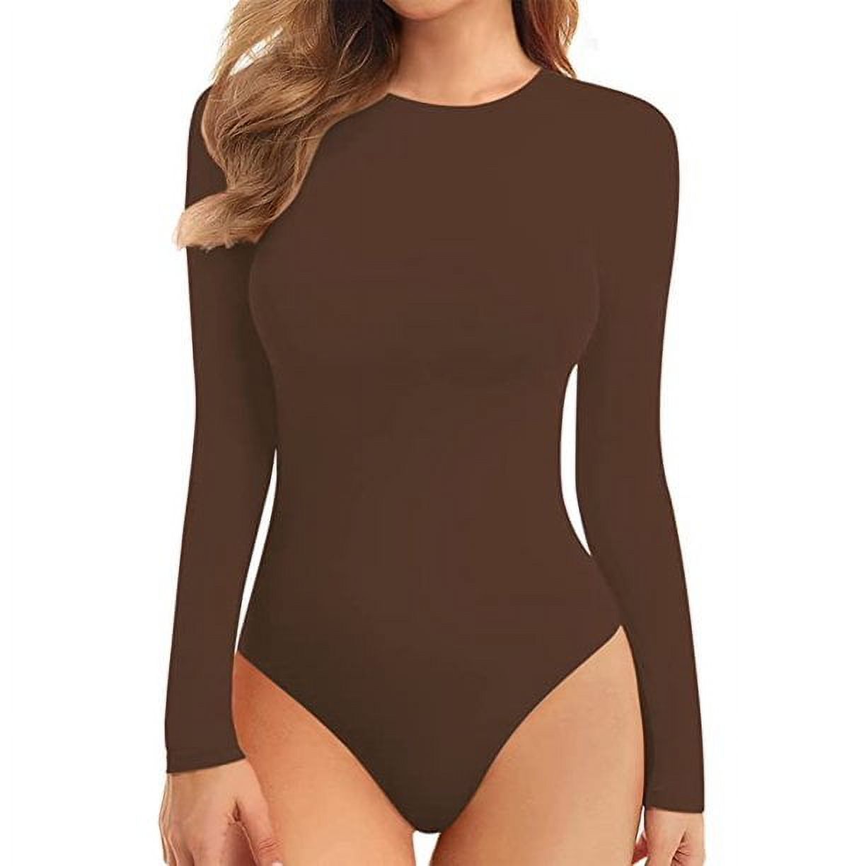 Supersoft High Neck Bodysuit in Irish Coffee