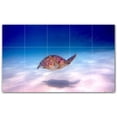 thumbnail image 1 of Picture-Tiles.com: Turtle Ceramic Tile Wall Mural WAL501053-53XL. 60"W x 36"H using (15) 12" x 12" Ceramic Tiles-Satin Finish, 1 of 3