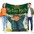 thumbnail image 1 of Richie Rich anti-pilling, suave, ligera, esponjosa y acogedora de lujo para hogar y cocina – Perfecta para niños y adultos,100x130cm, 1 of 6