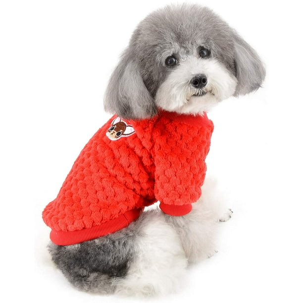Suéter polar para perros pequeños/gatos, abrigos de invierno cálidos, suéteres para mascotas, chaqueta para cachorros, camisa, talla S
