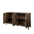 thumbnail image 6 of Hassch Farmhouse Buffet Sideboard, Kitchen Storage Cupboard Coffee Bar Station with 4 Doors and Adjustable Shelves, Accent Console Cabinet, 59.06"L x 15.75"W x 31.5"H, Espresso, 6 of 9