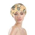 thumbnail image 3 of YFYANG Women's Double Waterproof Shower Cap, Dreamcatcher Pattern Reusable Hair Cap for All Hair Styles and Head Sizes, 3 of 9