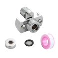thumbnail image 1 of 40 Degree Adjustable Faucet Angled Curved Foot Wall Mounted Faucet Tap Adapter, 1 of 10