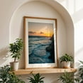 thumbnail image 4 of Swami's at Sunset - Encinitas California Photography Sunset Ocean Coast Beach Waves Nature Scenic Oak Framed Wall Art Print 5 x 7 inches, 4 of 59