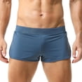 thumbnail image 3 of TAUWELL-ropa de dormir para hombre, pantalones cortos de malla transpirable, ropa interior Sexy, Bóxer suave, holgado, para estar en casa, 3 of 4