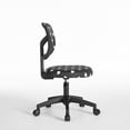 thumbnail image 6 of Room Revival Mesh Task Desk Office Chair, Black and White Hearts, 6 of 10