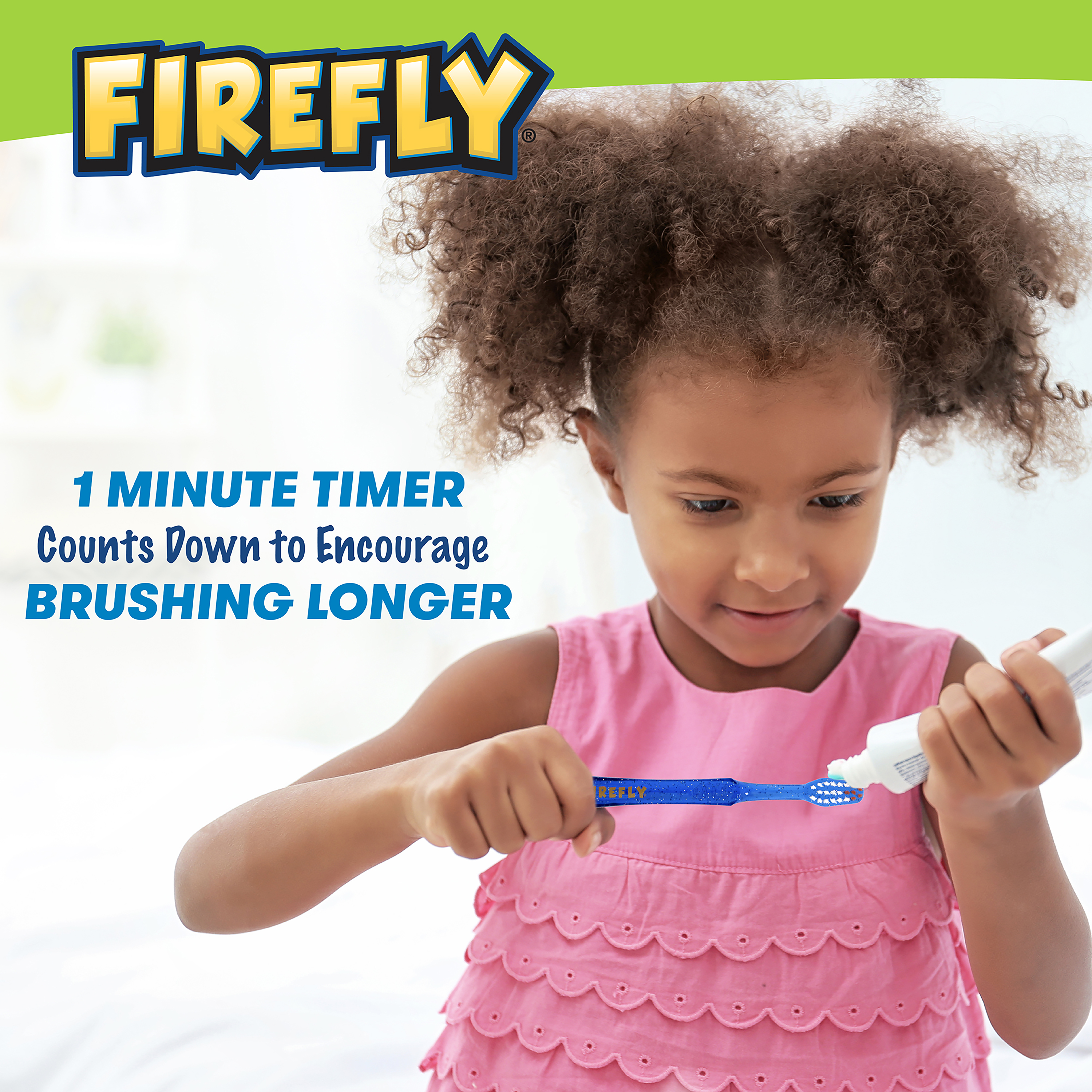 Firefly Light Up Timer Toothbrush, Premium Soft Bristles, Ages 3+, 2 Count (Colors May Vary) - image 4 of 11