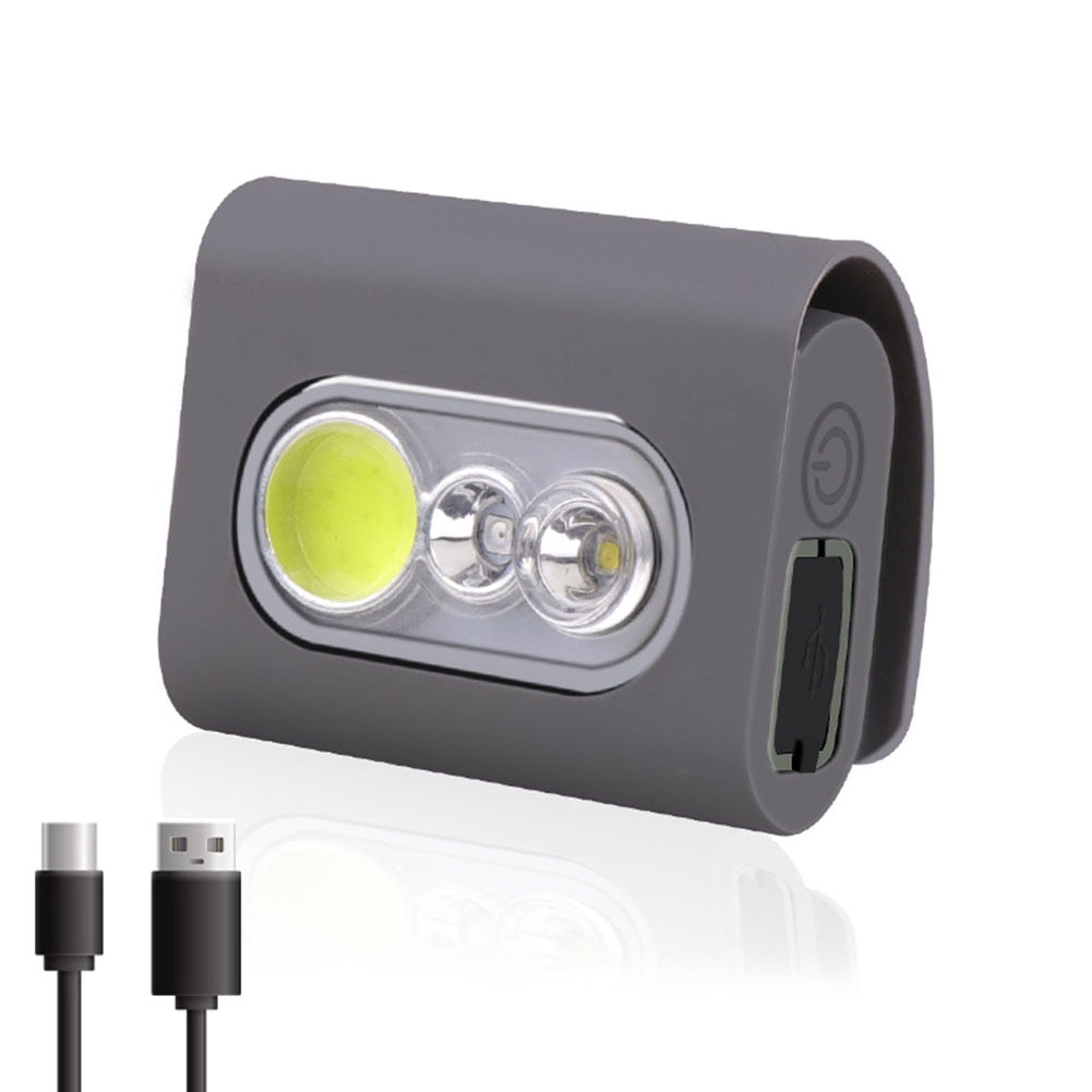 TBOLINE XPG+COB LED Running Clip Light Waterproof 5 Modes Sports Jogging Flashlight