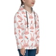 thumbnail image 3 of Kdxio Rabbit Is And Carrots Pattern Boys Athletic Unisex Boys Girls Hoodie with Pocket Sweatshirts-X-Large, 3 of 6