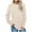 Beige, variant on Patlollav Womens Casual Round Neck Long Sleeve Pullover Colorblock Tops Blouse