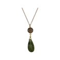 thumbnail image 1 of Collar bañado en oro Yashi Jade Amatista Morado Gotas de fiesta moradas, 1 of 5