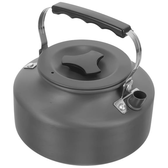 Raindrops Camping Tea Pot Dark Grey Aluminium Oxide 1Pack 6.0*5.9*3.3in