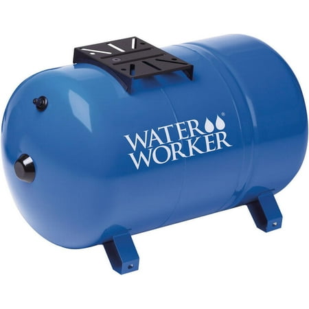 Water Worker HT-20HB Horizontal Pre-Charged Well Tank, 20 gal, 1 in MNPT, 100 psi,