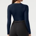 thumbnail image 5 of ylioge Long Sleeve Undershirt for Women, Womens Shapewear Bodysuit Skintight Slim Fit Zip Up Base Layer Solid Color Lightweight Warm One Piece Jumpsuits for Women Fall Saving Clearance, 5 of 5
